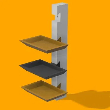 Kệ sách gắn tường có thể xếp chồng lên nhau