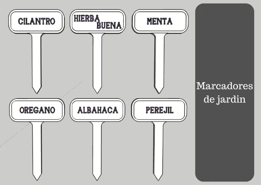 Biển chỉ dẫn cho các loại cây thơm trong vườn - Image 1