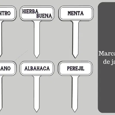 Biển chỉ dẫn cho các loại cây thơm trong vườn