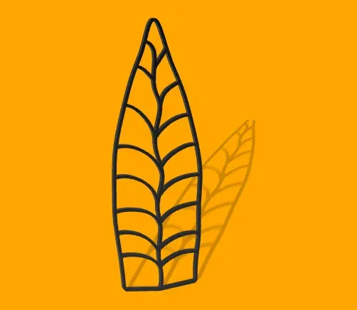 Giá đỡ cây leo hình lá độc đáo cho không gian sống - Image 1