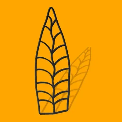 Giá đỡ cây leo hình lá độc đáo cho không gian sống