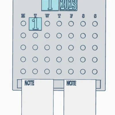 Lịch tương tác sử dụng nam châm tái sử dụng
