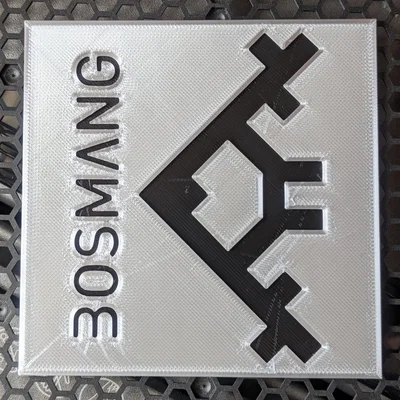 Tấm lót ly với hình xăm cổ của Drummer và chữ Bosmang