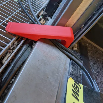 Chặn cửa với lỗ cáp cho dây điện