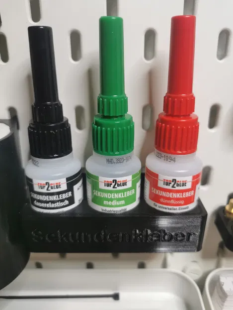 Giá đỡ keo siêu dính cho bảng Skadis 3 chai - Image 1