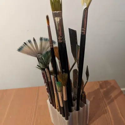 Giá đỡ cọ vẽ và spatula sơn cho nghệ sĩ