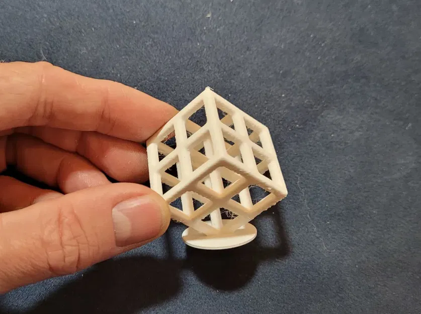 Khối lập phương xương nghệ thuật in 3D không cần hỗ trợ - Image 2