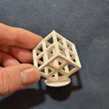 Khối lập phương xương nghệ thuật in 3D không cần hỗ trợ - Thumbnail 2