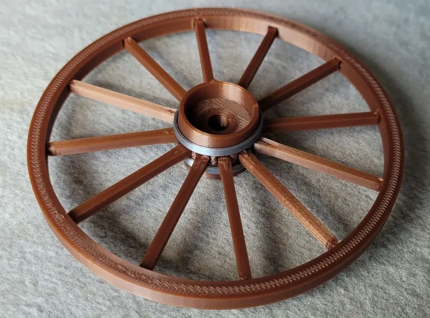 Bánh xe cổ gỗ dễ thương để in 3D - Image 13