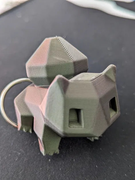 Móc khóa Bulbasaur phong cách low poly - Image 1