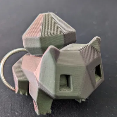 Móc khóa Bulbasaur phong cách low poly