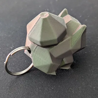 Móc khóa Bulbasaur phong cách low poly