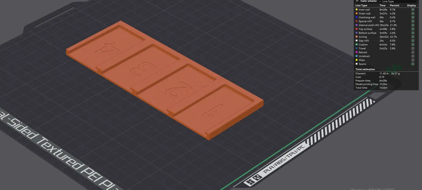 Mẫu thẻ filament hiển thị cho Bambu Lab AMS - Image 2