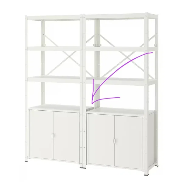 Bộ lấp khoảng trống cho tủ IKEA BROR - Image 1