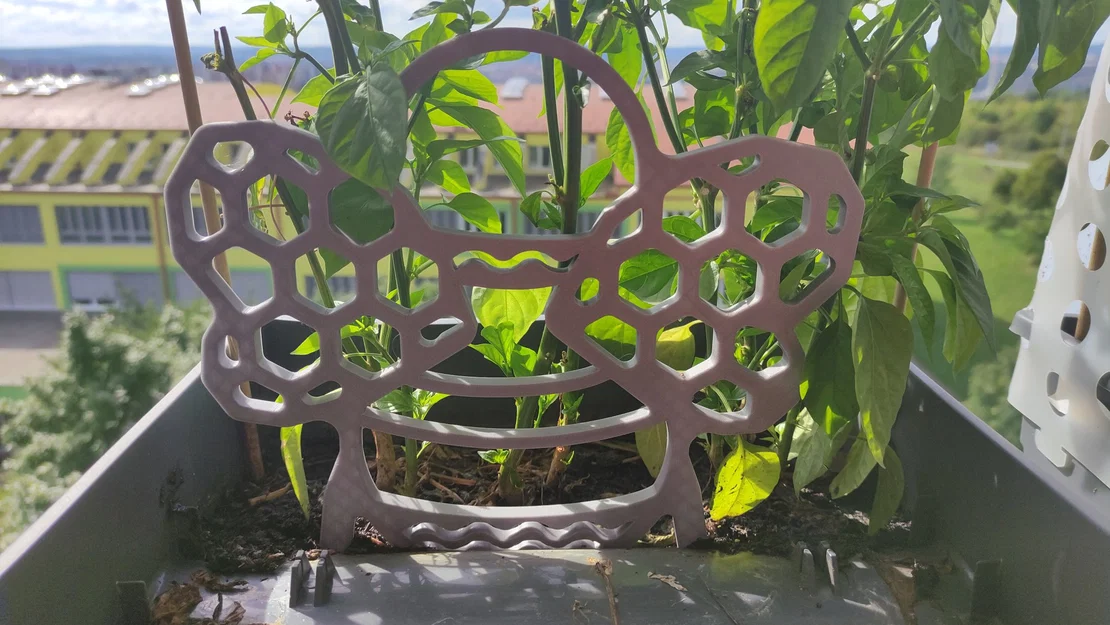 Giá đỡ cây hoa hình ong dễ in cho máy in 3D - Image 1