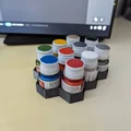 Giá đỡ sơn hình lục giác cho chai 3cm - Thumbnail 2
