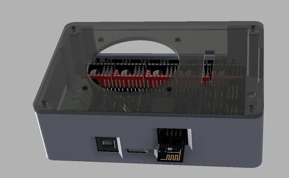 Vỏ SKR 1.4 với giá đỡ quạt 50mm - Image 1