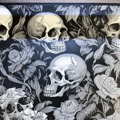 Hoa hồng đầu lâu Hueforge độc đáo