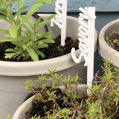 Cọc đánh dấu thảo mộc cho vườn rau