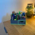 Giá đỡ tổ chức bàn làm việc với ngăn kéo và kệ USB - Thumbnail 1