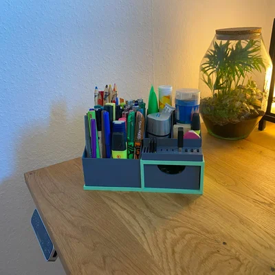 Giá đỡ tổ chức bàn làm việc với ngăn kéo và kệ USB