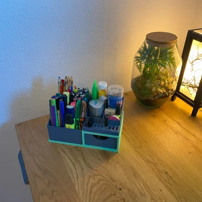 Giá đỡ tổ chức bàn làm việc với ngăn kéo và kệ USB