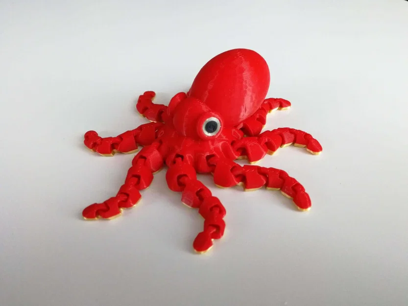 Bạch tuộc dễ thương để in 3D - Image 1