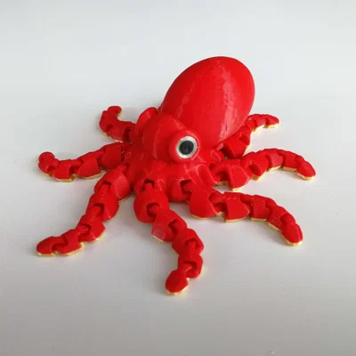 Bạch tuộc dễ thương để in 3D