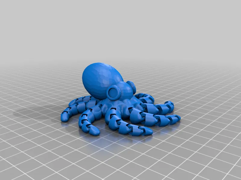 Bạch tuộc dễ thương để in 3D - Image 2