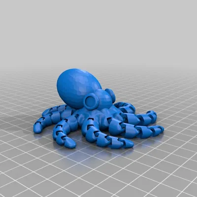 Bạch tuộc dễ thương để in 3D
