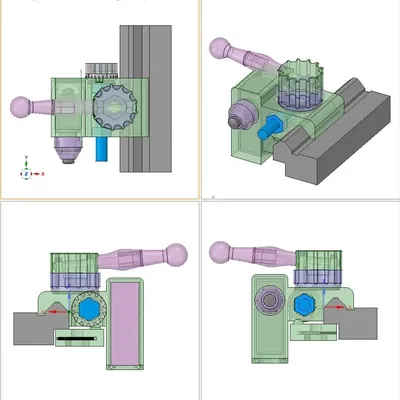 Cải tiến đầu dừng cho xe đẩy máy tiện mini