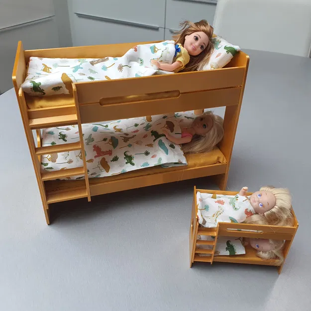 Giường tầng nhỏ cho búp bê ngủ - Image 1