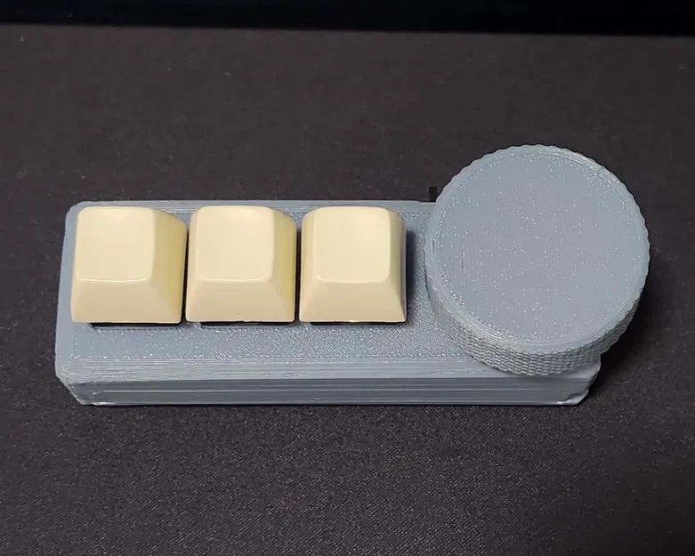 Bàn phím cơ không dây 3 phím với núm điều chỉnh âm lượng - Image 1