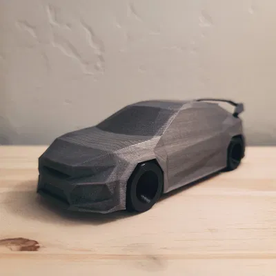 Honda Civic Type R phong cách Low Poly được làm mới