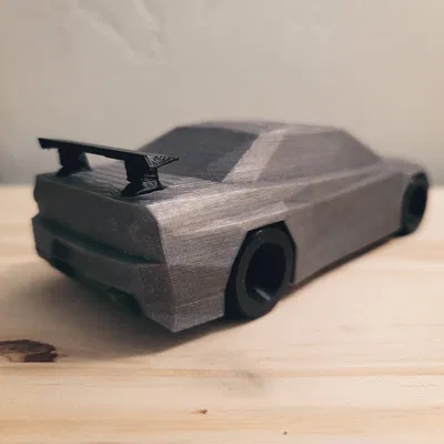 Nissan GTR R34 phong cách Low Poly được làm lại