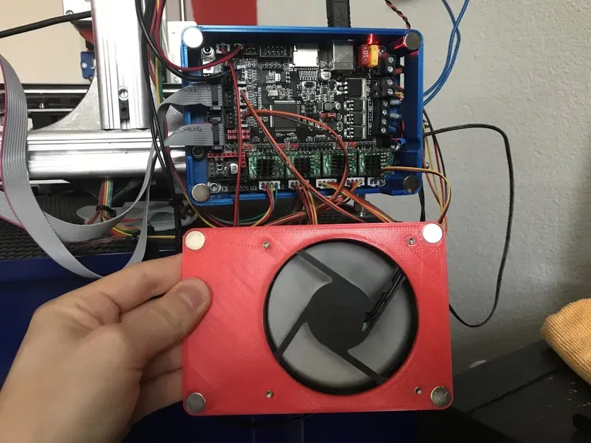 Vỏ từ tính SKR V1.3 cho máy in K8200 với quạt 80mm - Image 3