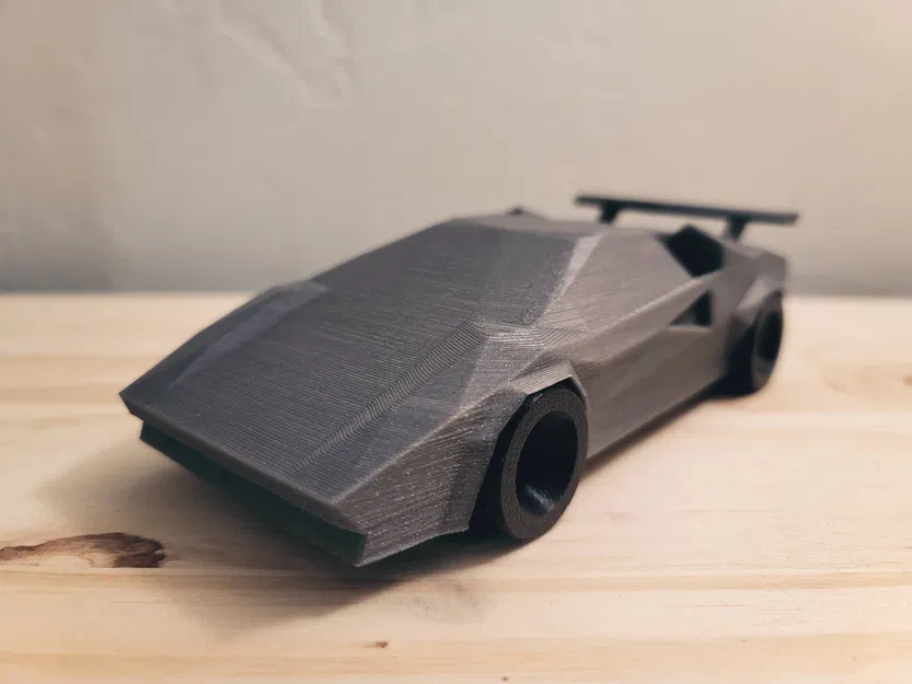 Lamborghini Countach phong cách Low Poly - Image 1