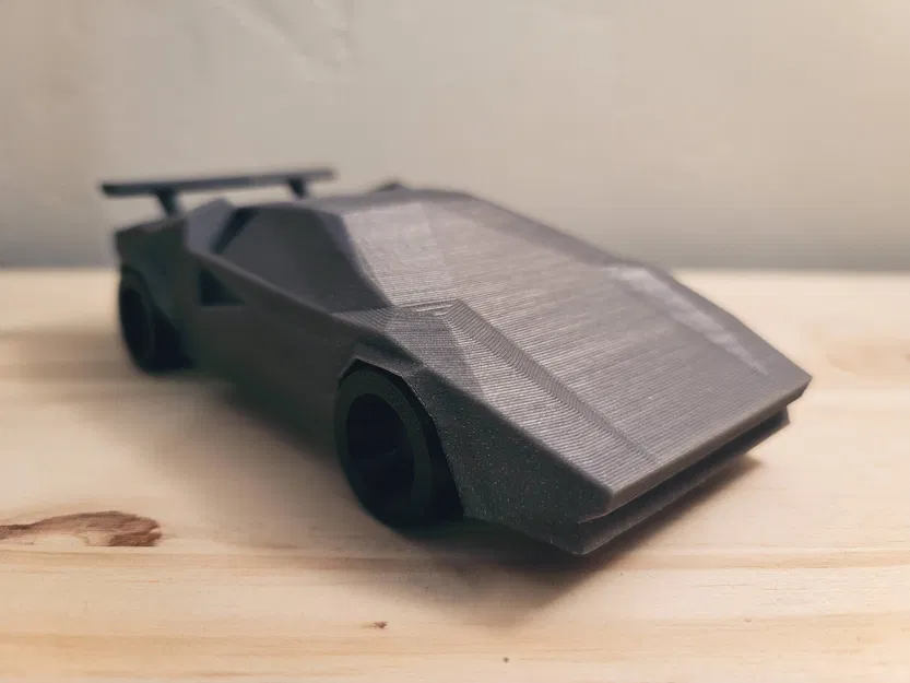 Lamborghini Countach phong cách Low Poly - Image 3