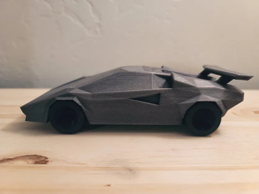 Lamborghini Countach phong cách Low Poly - Image 8