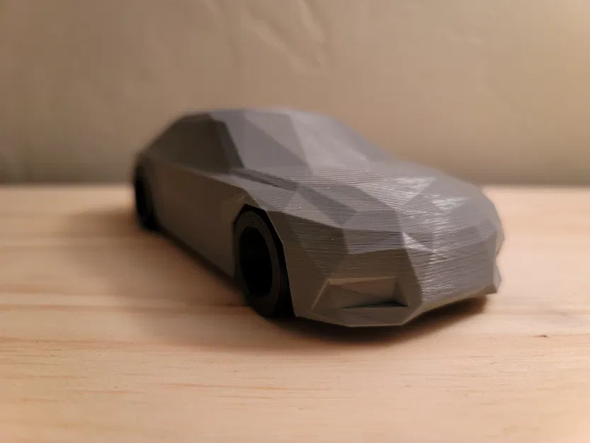 Audi RS7 2018 phong cách Low Poly cho in 3D - Image 7