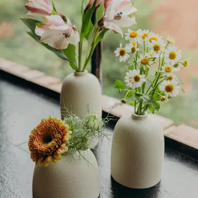 Bộ bình hoa đơn giản cho trang trí nội thất