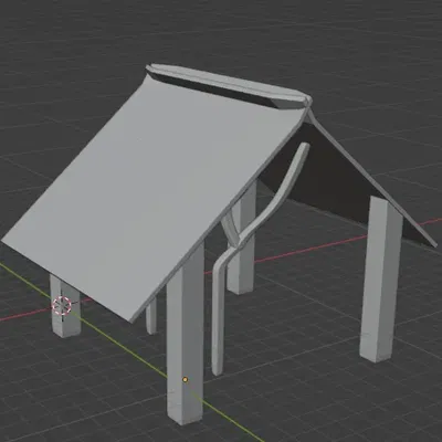 Giá đỡ cây với mái che cho nhánh cây