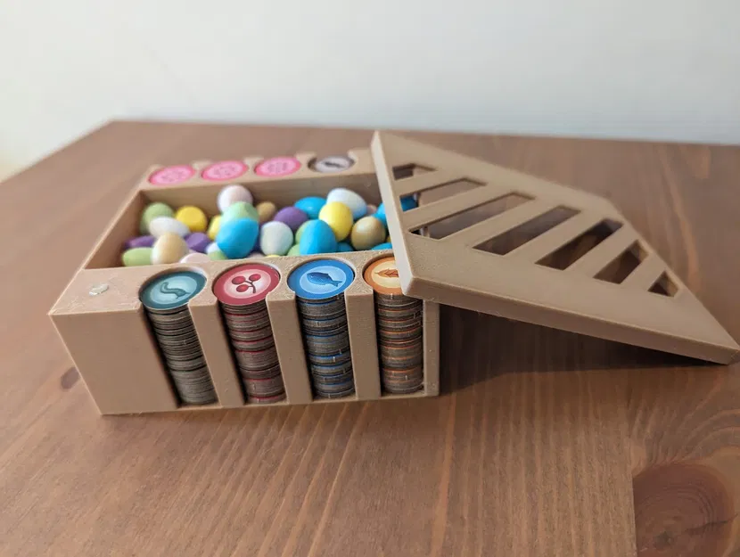 Hộp đựng token thực phẩm và trứng trong Wingspan - Image 1