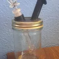 Bong lọ thủy tinh Mason Jar với ống hút 18mm - Thumbnail 1