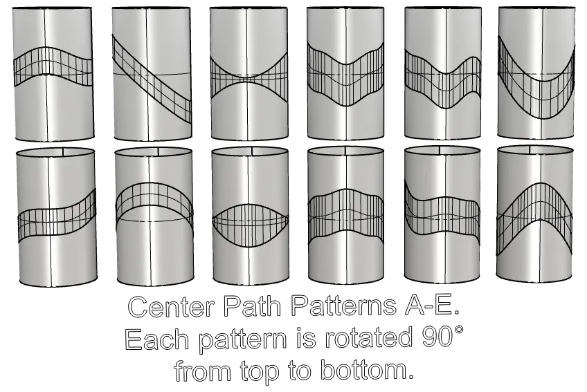 Xi lanh rỗng có họa tiết Voronoi với dải giữa đặc sắc - Image 5