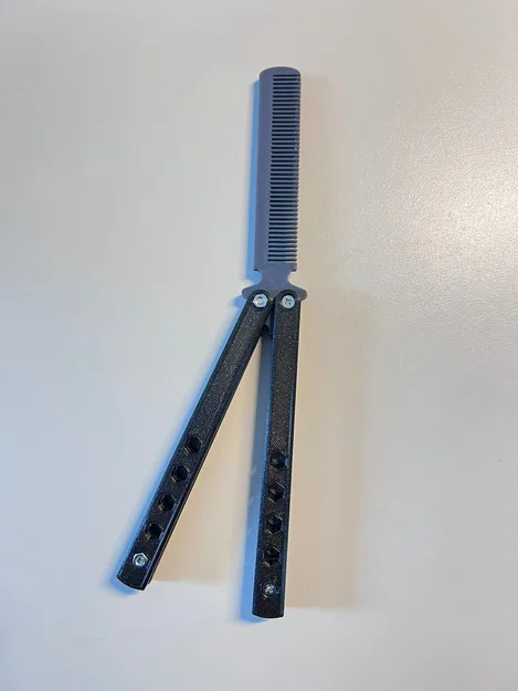 Lược chải Balisong phong cách dao butterfly - Image 1