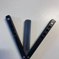 Lược chải Balisong phong cách dao butterfly - Thumbnail 2