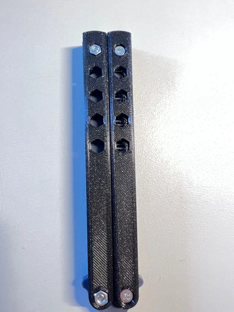 Lược chải Balisong phong cách dao butterfly - Image 3