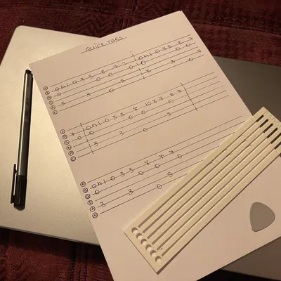 Bảng hướng dẫn nhanh cho dây đàn guitar