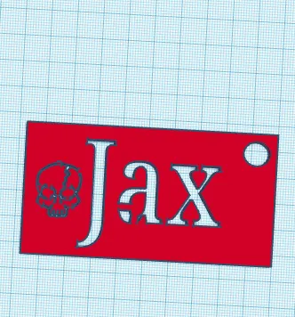 Thẻ tên Jax cho bé trai - Image 1
